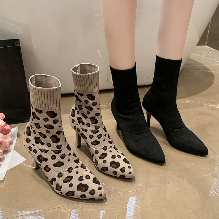 Fine-root high-heeled women's boots winter boots for women