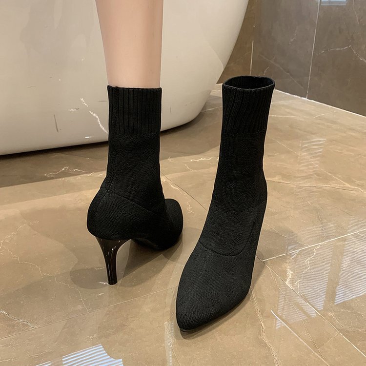 Fine-root high-heeled women's boots winter boots for women