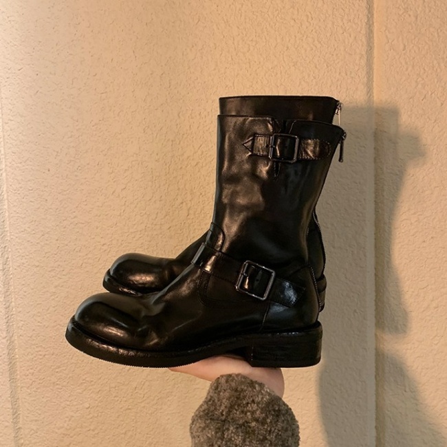 Cingulate thick martin boots heighten short boots