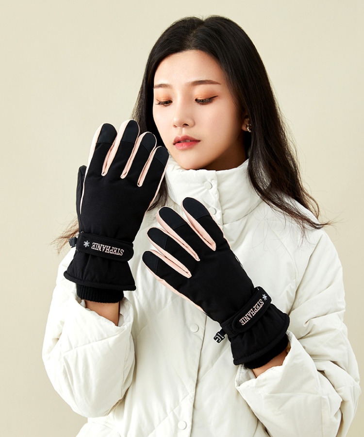 Waterproof outdoor sports thick cold thermal couples Gloves