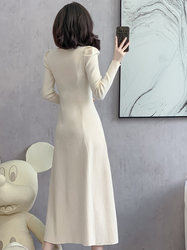 Slim big skirt sweater dress temperament dress