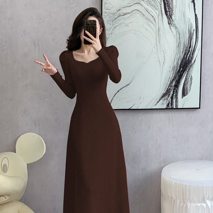 Slim big skirt sweater dress temperament dress