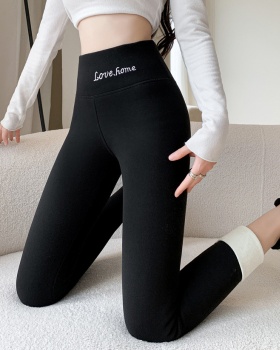 Plus velvet large yard leggings thick pants for women