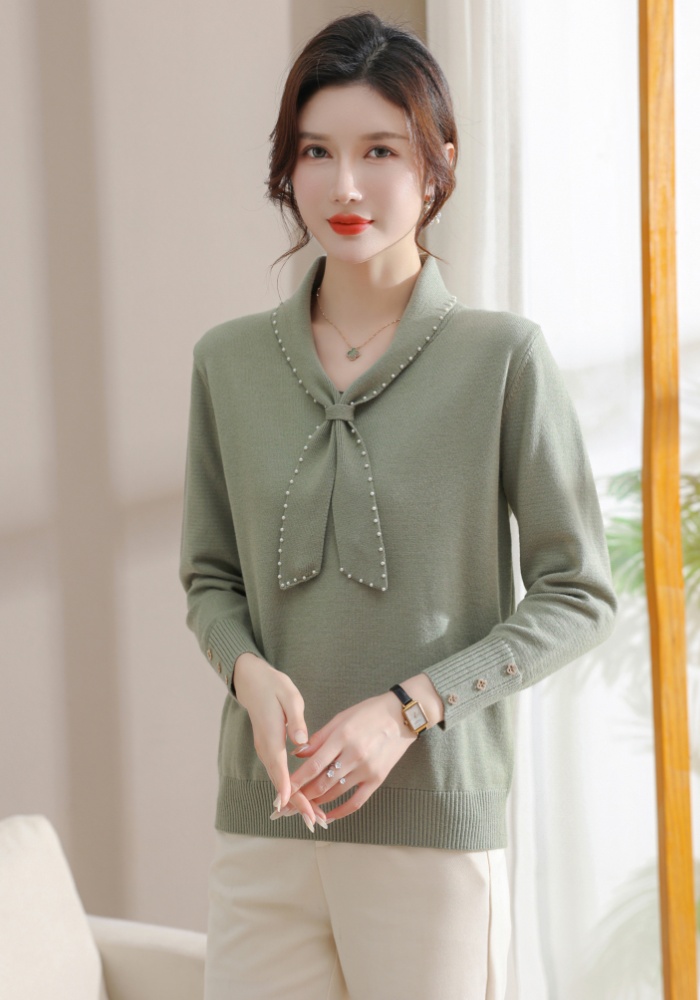 Western style sweater autumn and winter bottoming shirt for women
