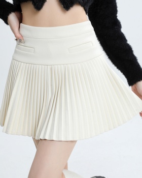 Woolen short skirt high waist skirt