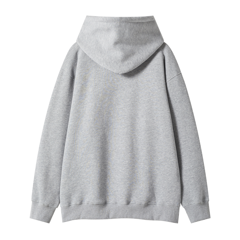 Korean style gray artifact unique hoodie 2pcs set