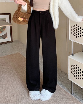 Thick wide leg pants casual pants for women