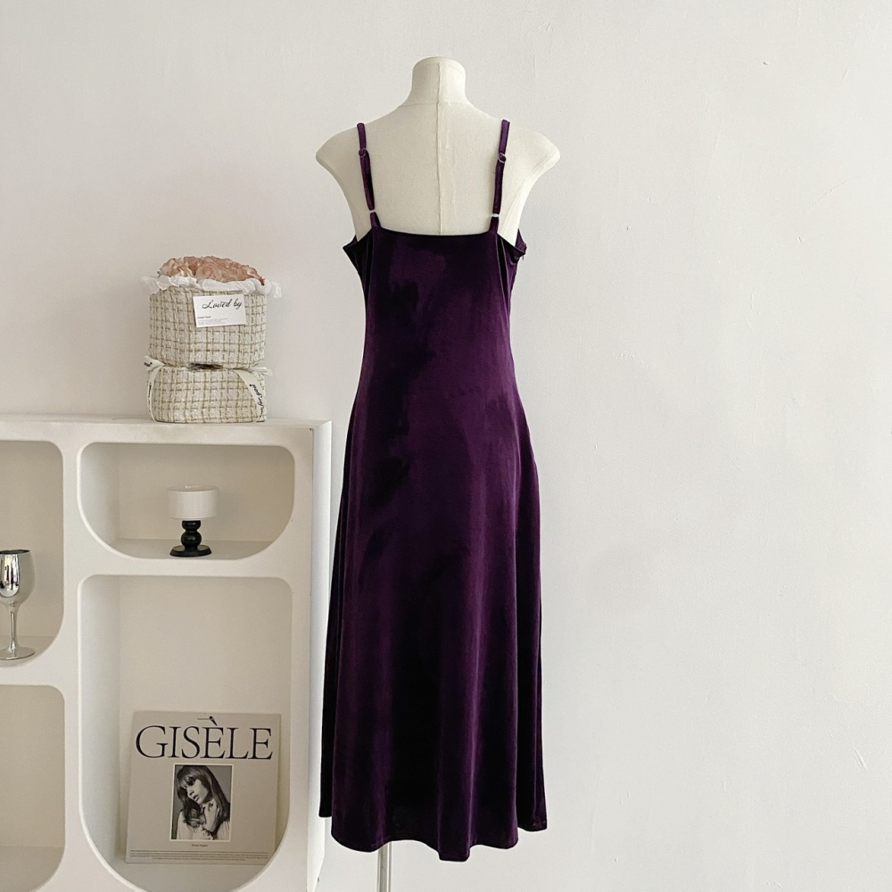 Autumn and winter dress mermaid strap dress for women