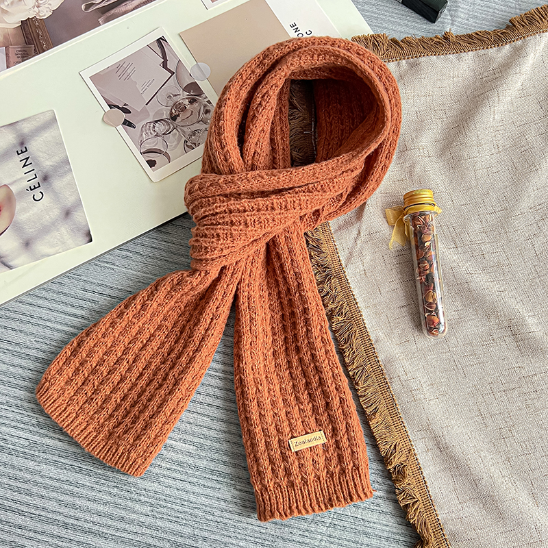 Knitted gift woolen yarn couples all-match scarves for women