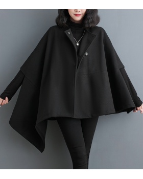 Autumn and winter irregular cloak niche overcoat