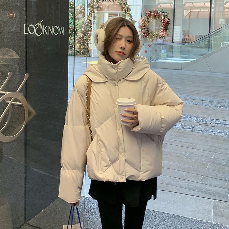 Fashion short cotton coat loose coat for women