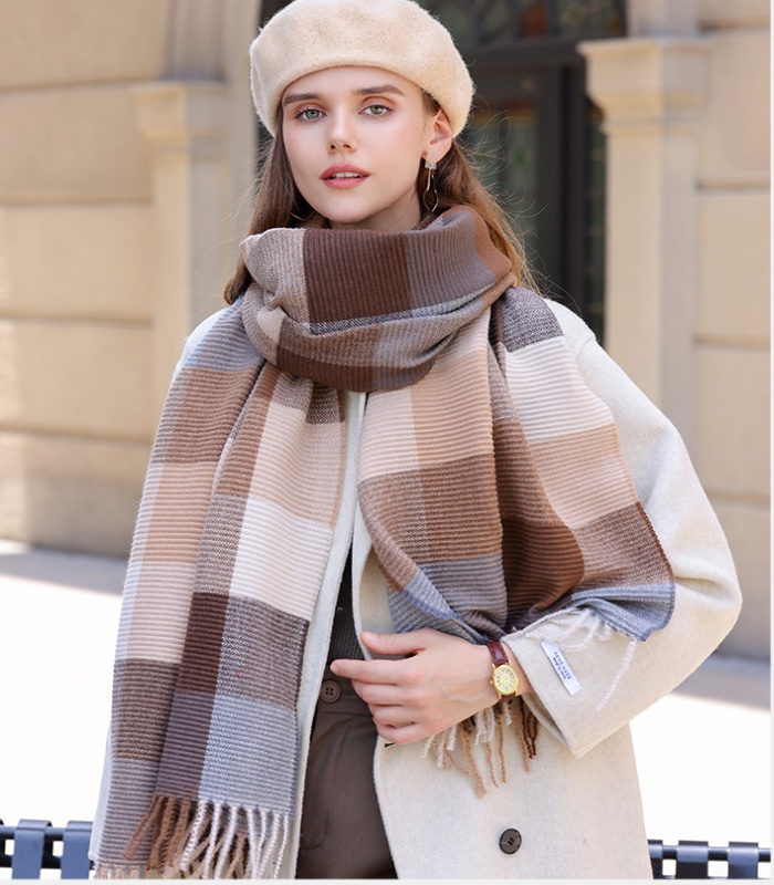 Autumn and winter student scarves thermal shawl for men