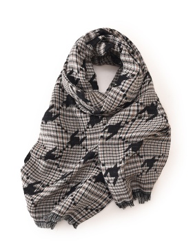 Printing thermal scarves fashion houndstooth shawl for women