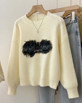 Autumn and winter sweater retro tops for women