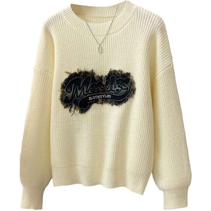 Autumn and winter sweater retro tops for women
