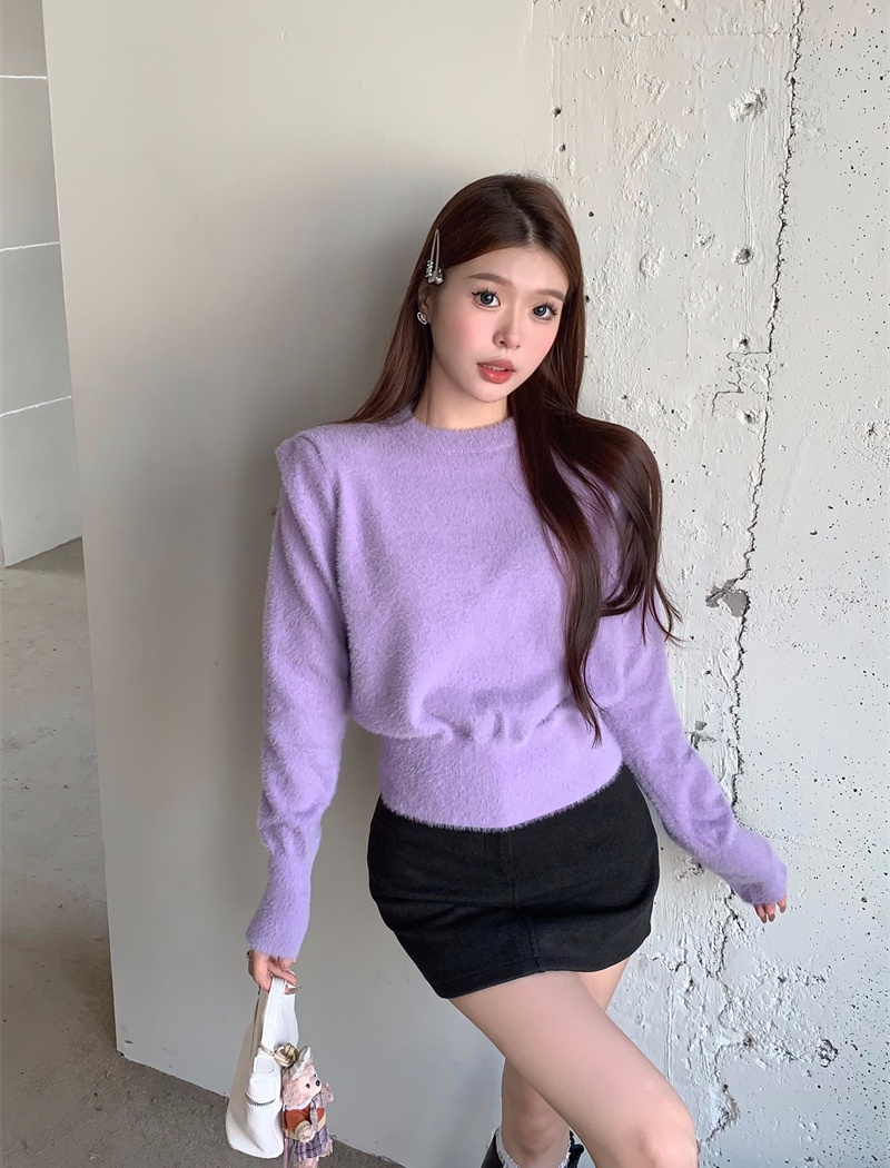 Autumn and winter temperament sweater Korean style tops
