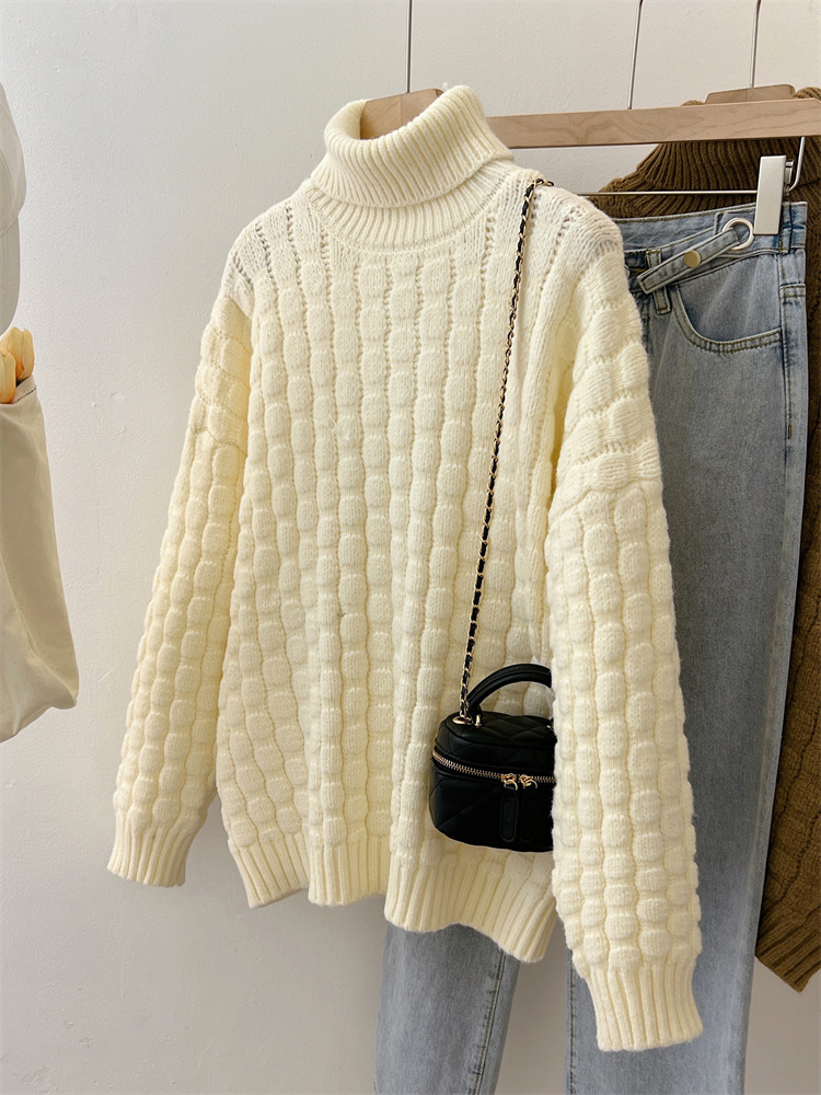 Autumn and winter lazy thick loose sweater for women