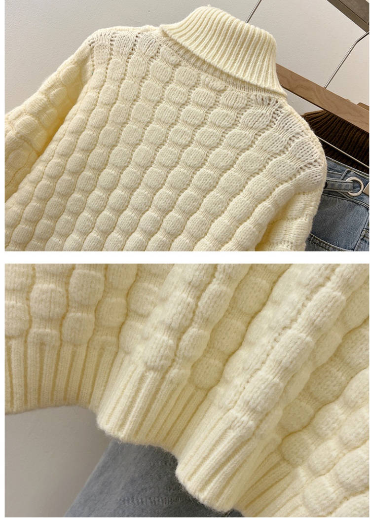 Autumn and winter lazy thick loose sweater for women