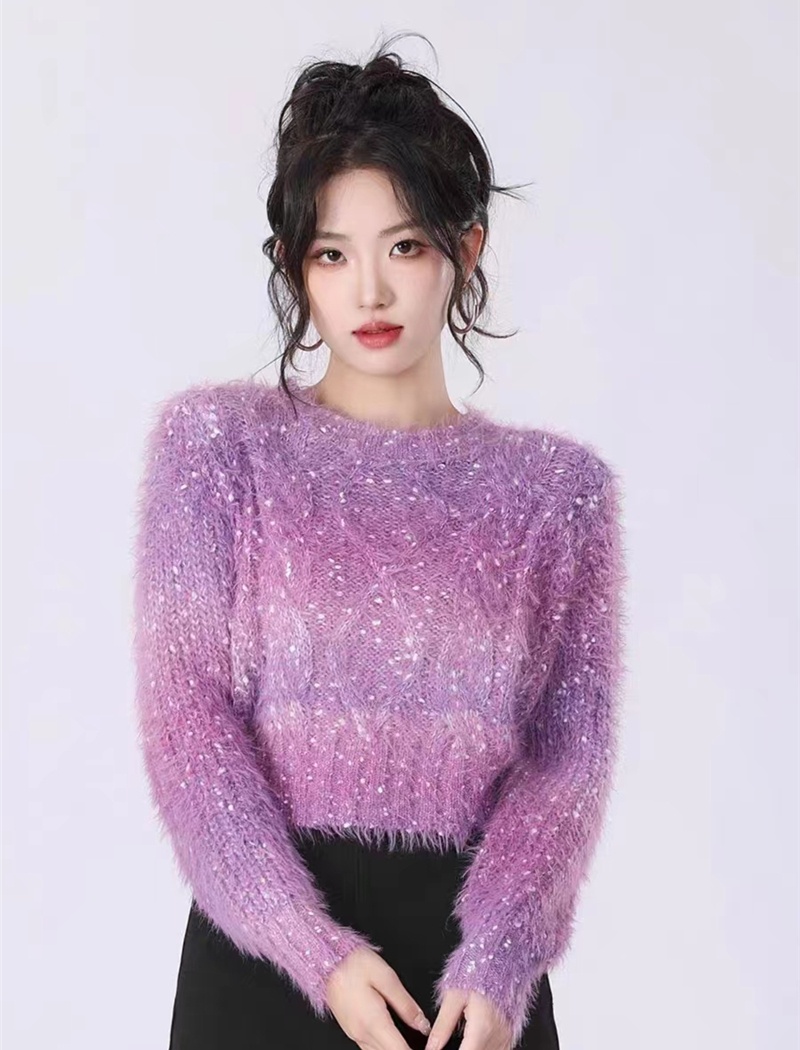 Temperament Korean style gradient fashion sweater
