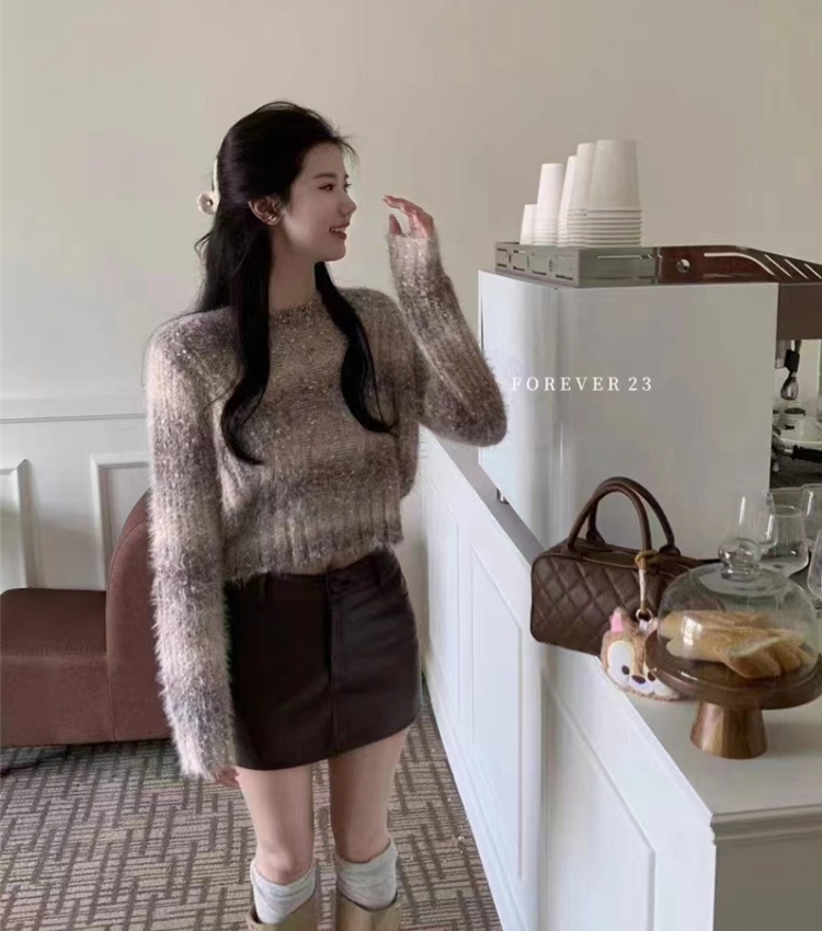 Temperament Korean style gradient fashion sweater