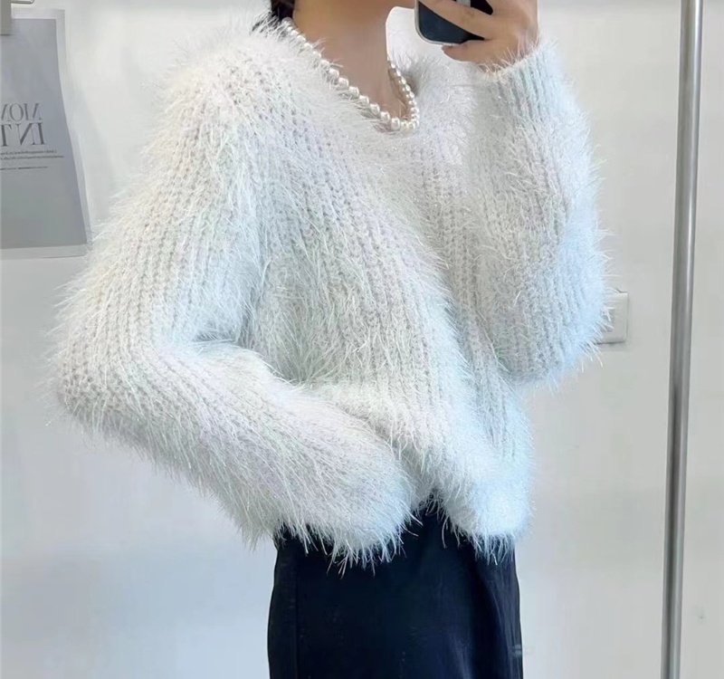 Korean style knitted tops autumn and winter sweater