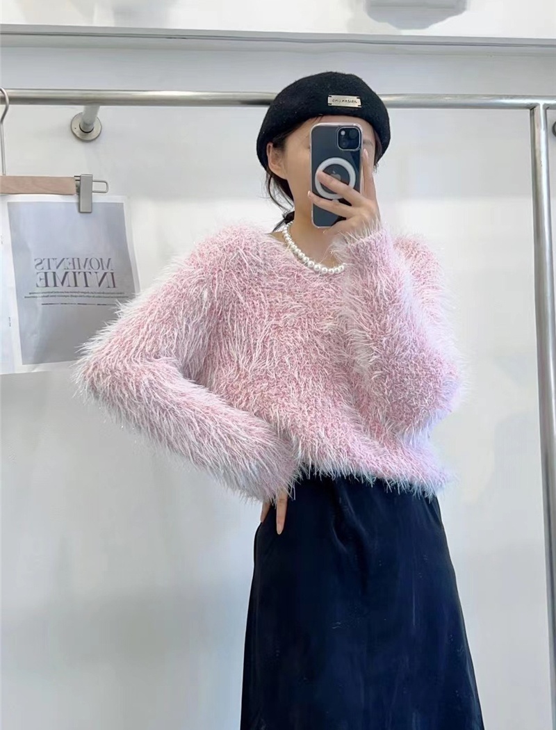 Korean style knitted tops autumn and winter sweater