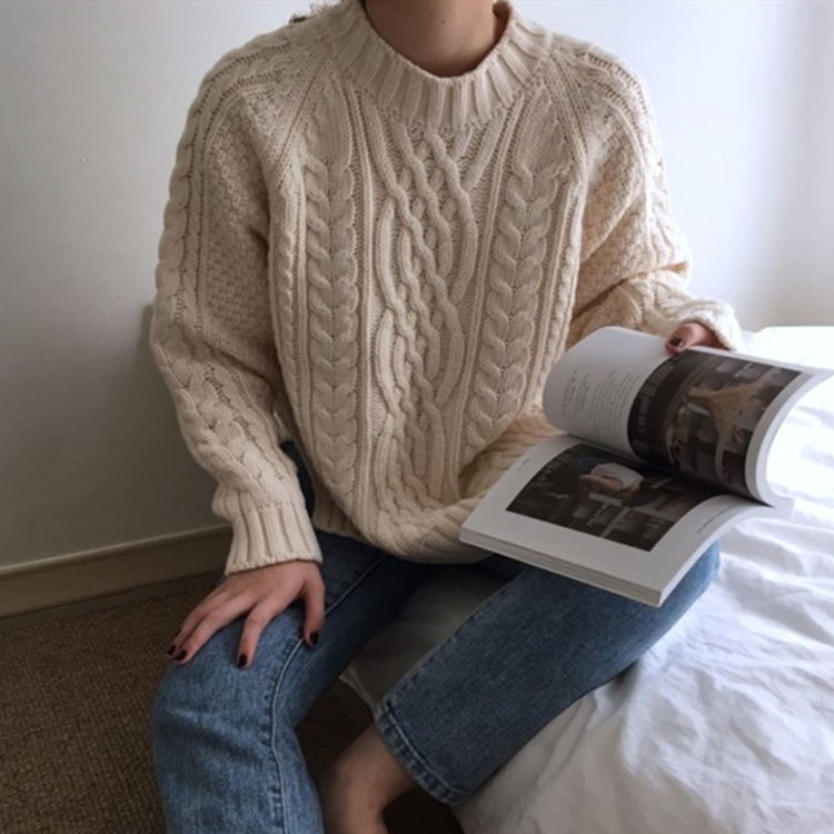 Korean style loose autumn and winter sweater