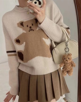 Cubs autumn and winter pullover wool sweater for women