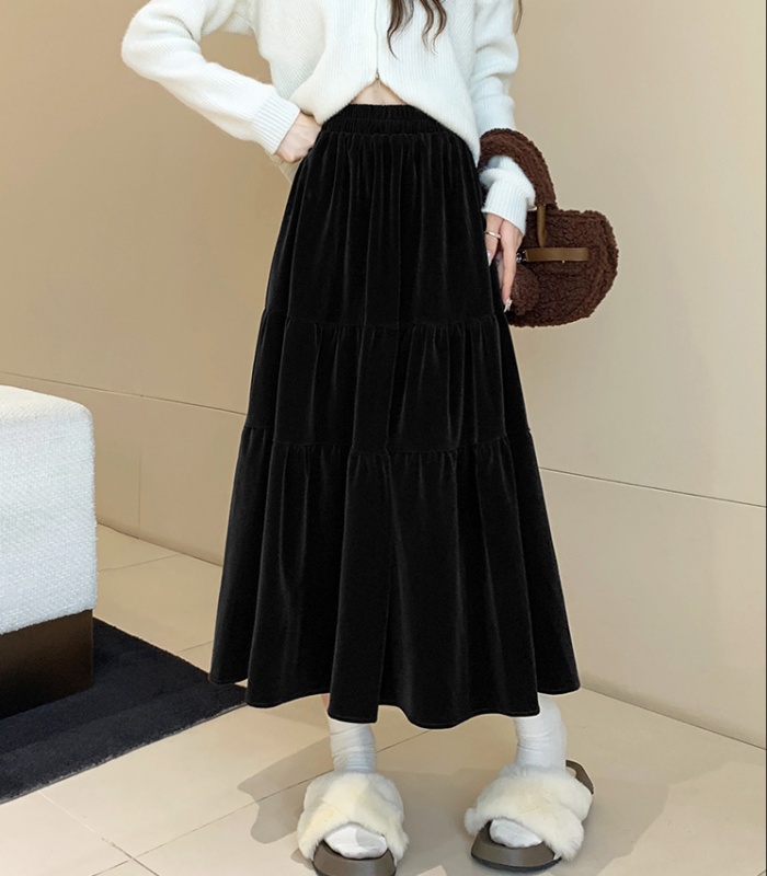Elastic waist slim skirt for women