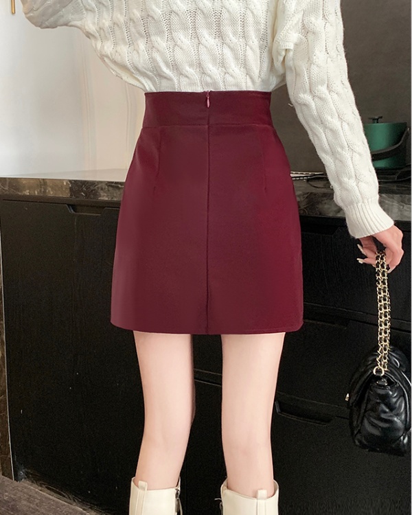 A-line autumn and winter short skirt all-match skirt