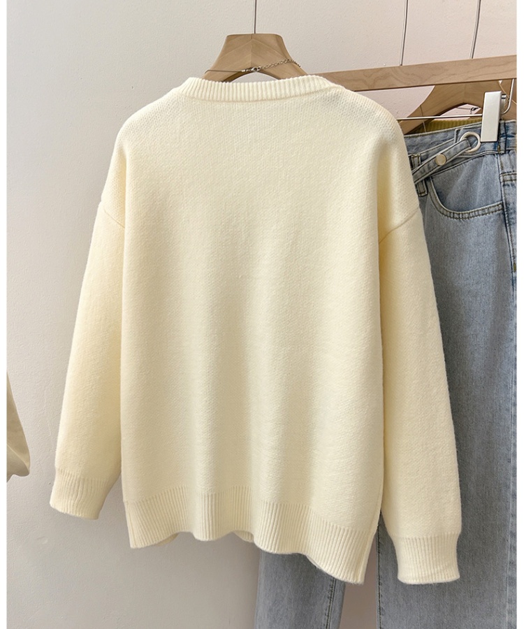Cartoon lazy tops autumn and winter sweater for women