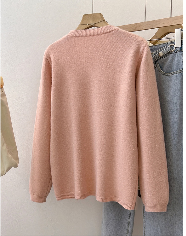 Liangsi irregular temperament pullover split sweater