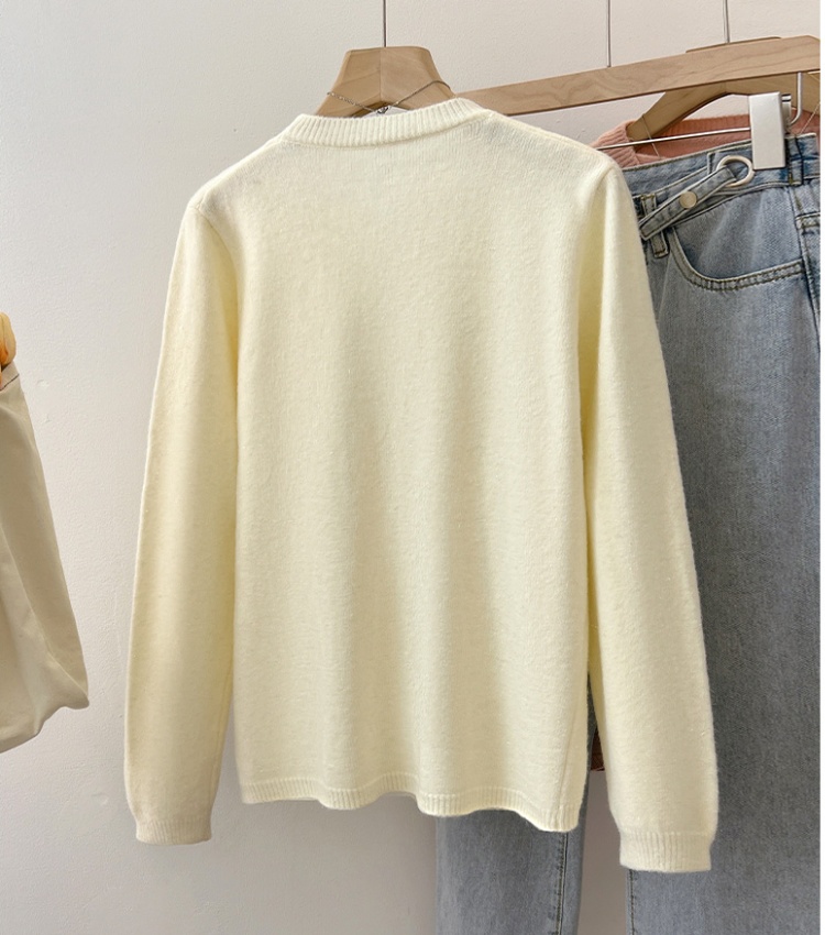 Liangsi irregular temperament pullover split sweater