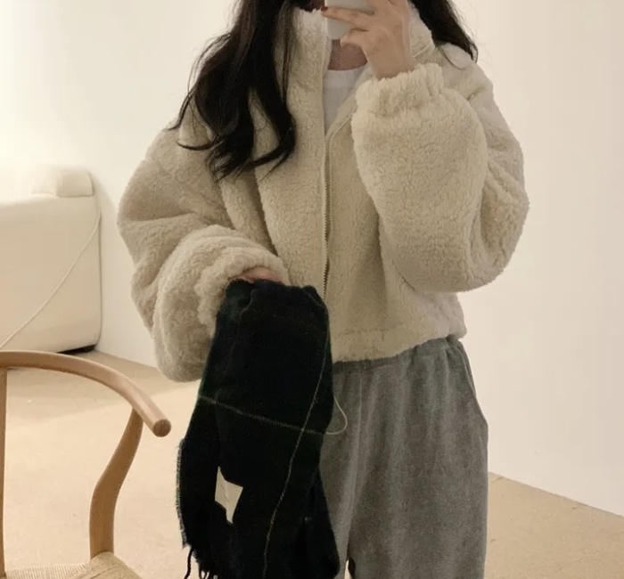 All-match cotton coat Korean style coat for women
