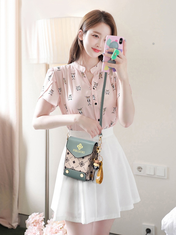 Fashion shoulder bag Western style phone package for women