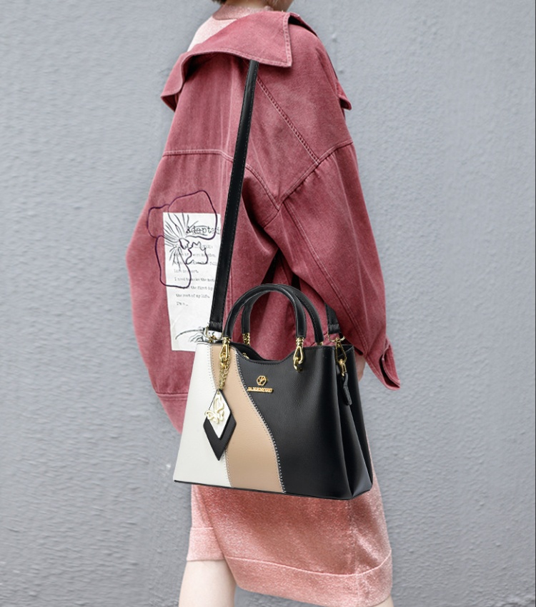 High capacity mixed colors handbag fashion shoulder bag