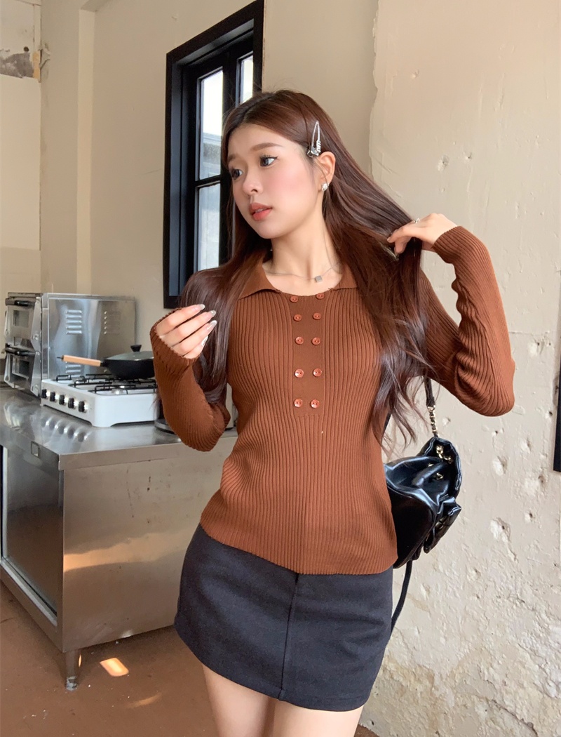 Autumn and winter bottoming Korean style sweater