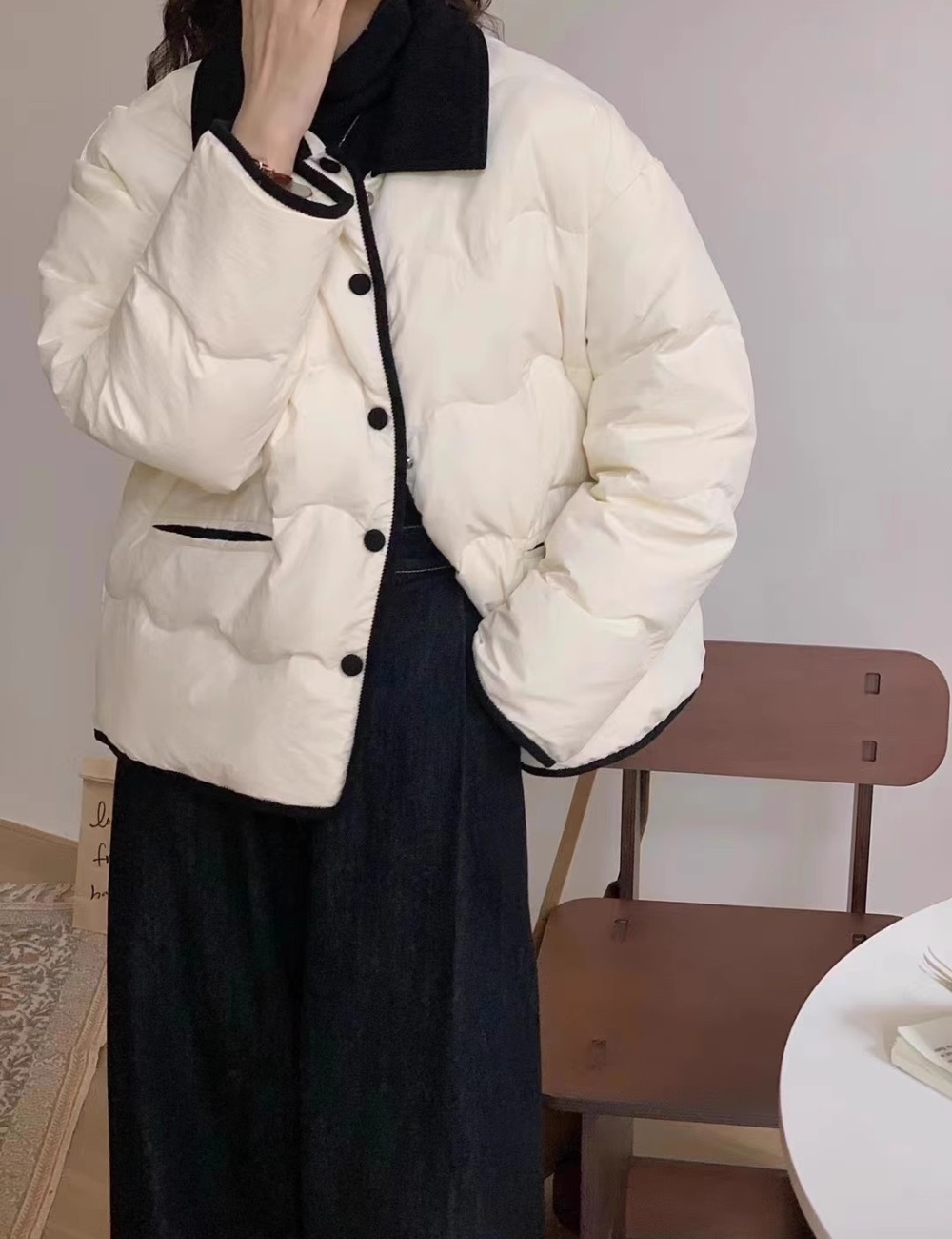 Chanelstyle cotton coat winter coat
