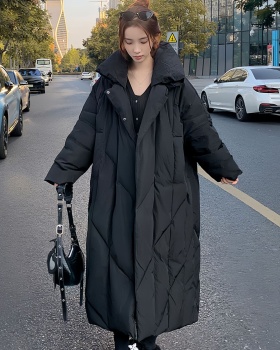 Long exceed knee coat winter fashion cotton coat for women