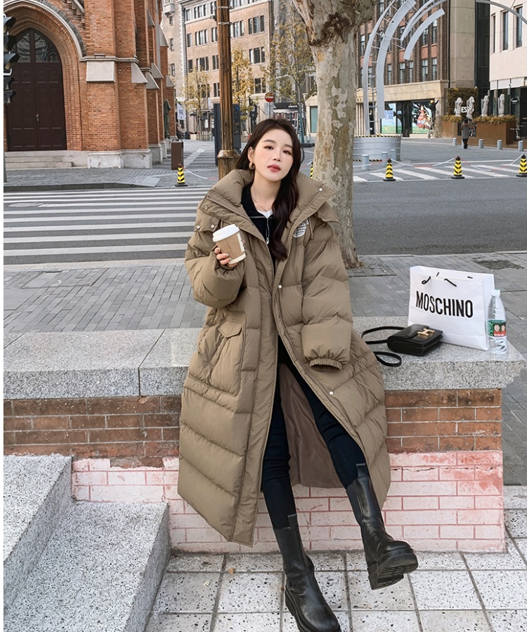 Thick down down coat Korean style coat for women