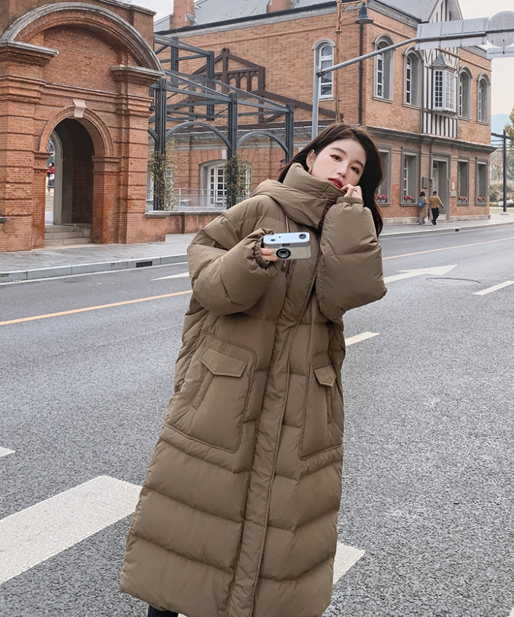 Thick down down coat Korean style coat for women