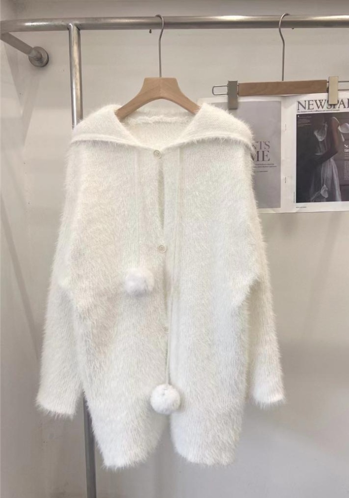Loose lazy coat thick sweater for women