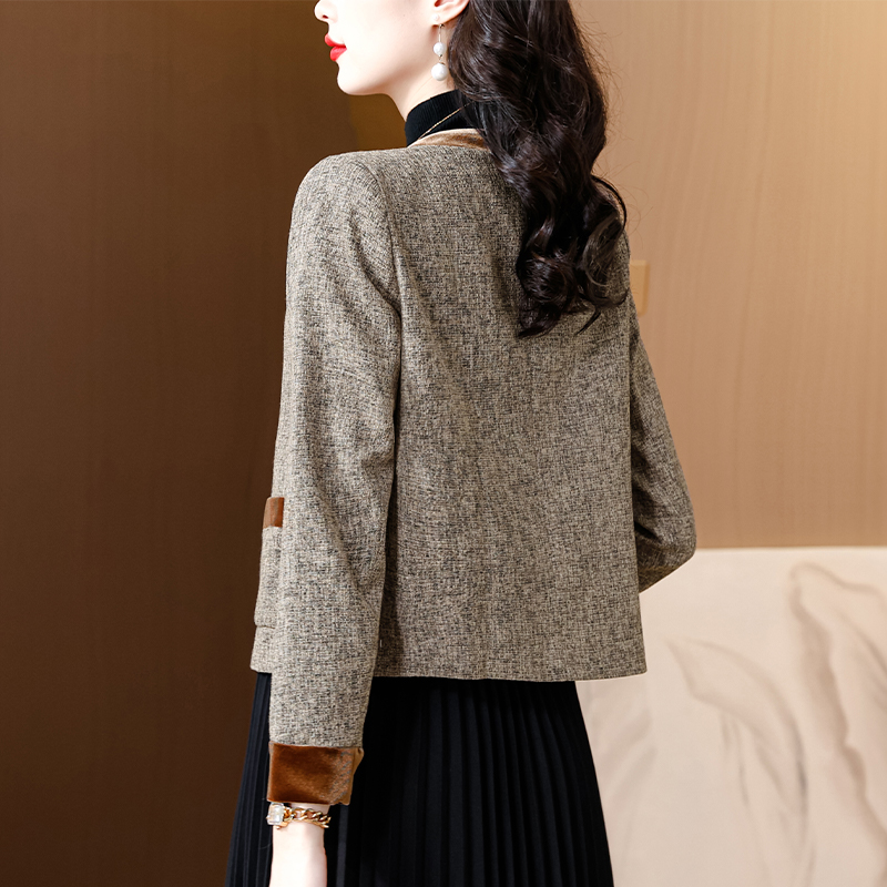 Long sleeve temperament jacket all-match tops for women