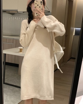 Pullover loose long dress lazy long sleeve jumpsuit for women