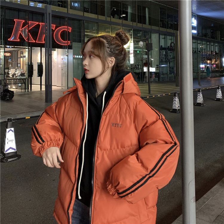 Hooded thermal cotton coat thick coat for women