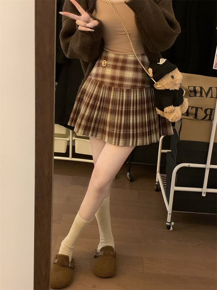 Autumn and winter short skirt A-line skirt for women