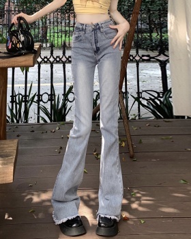 Conventional elasticity slim high quality jeans