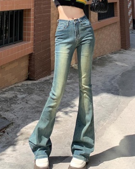 Spicegirl lengthen jeans retro slim long pants for women