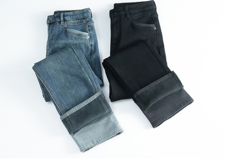 High waist autumn retro jeans for women