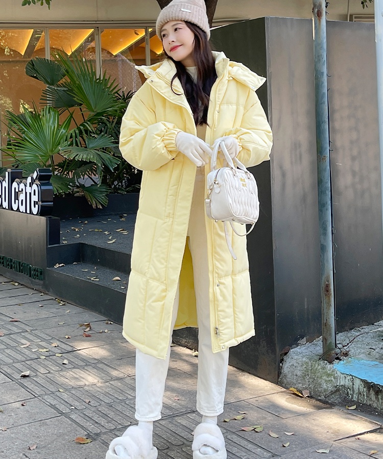 Korean style slim cotton coat winter coat for women